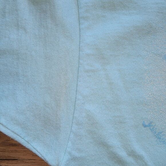 Vintage 90's Black Hills Native American Light Blue Single Stitch T-Shirt Size L - Picture 7 of 9